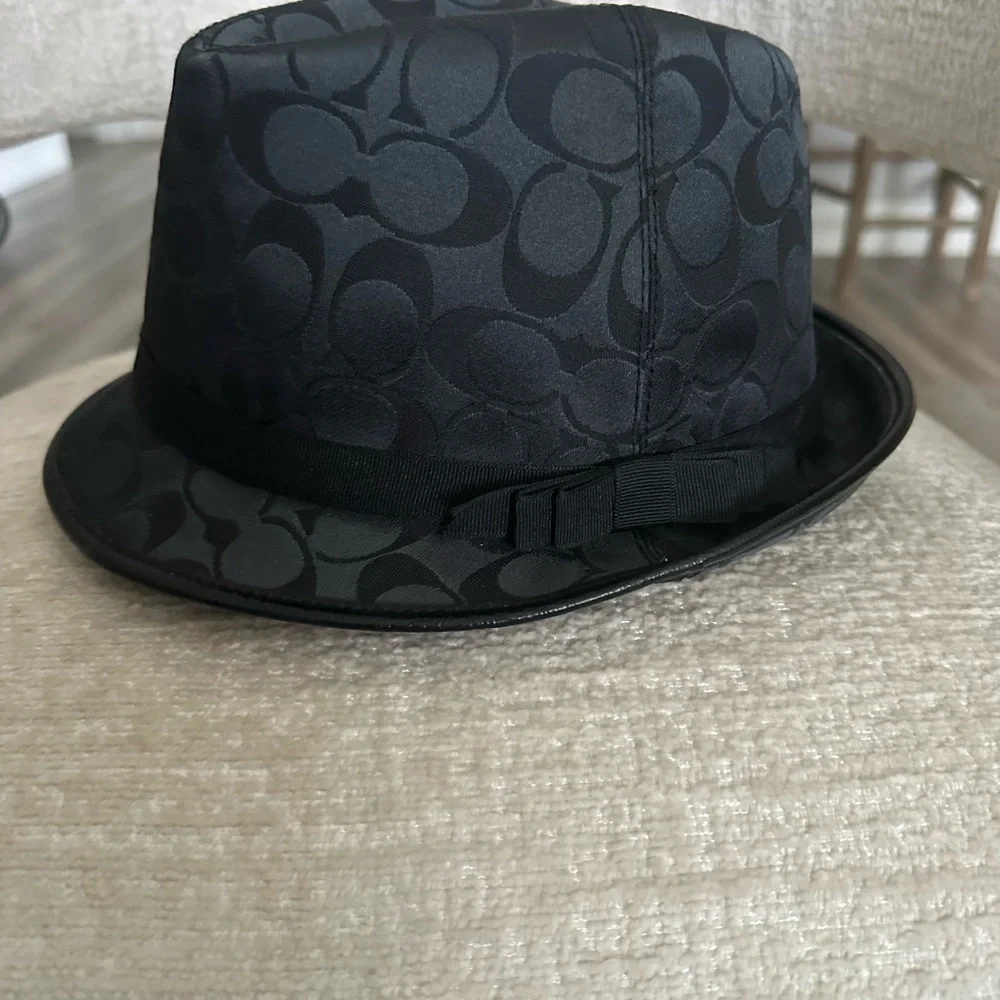 Coach Black Monogram Hat - Picture 3 of 7